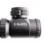 3-9X42EG Illuminated Tactical Rifle Scope with Red and Green Reticle